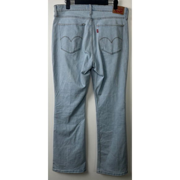 Levis 725 High Rise Bootcut Jeans Women 32 Light Wash Denim Cowgirl D21 - Picture 3 of 7